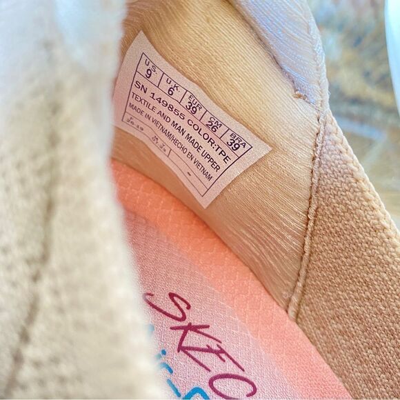 SKECHERS STRETCH FIT AIR COOLED MEMORY FOAM SNEAKERS 9 TAUPE - Picture 5 of 16